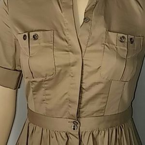 Club Monaco beautiful beige shirt dress